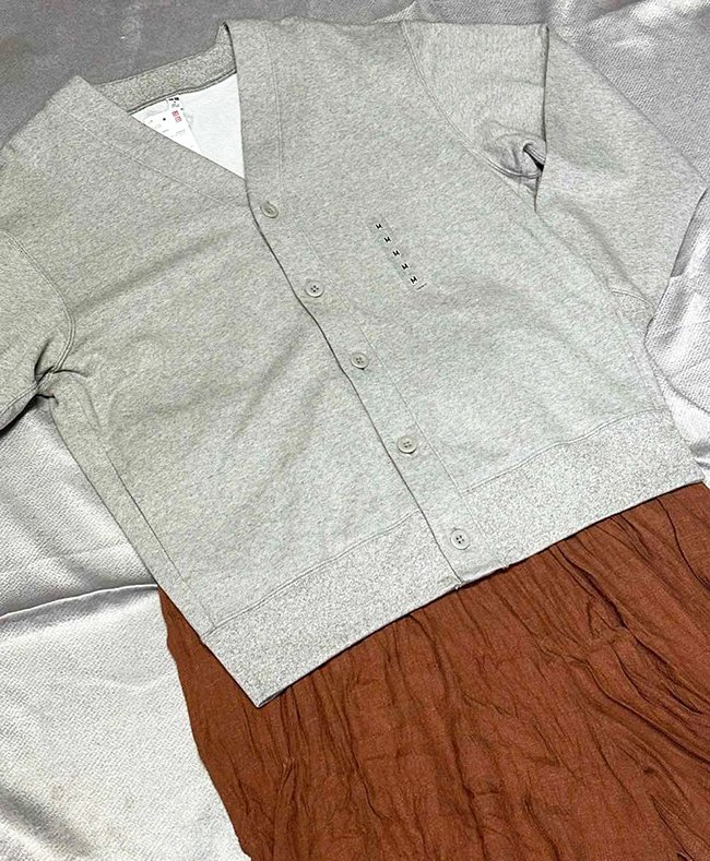 Thanh lý Áo Cardigan Nỉ Uniqlo Màu Xám Size M Mới 100% Nguyên Tag