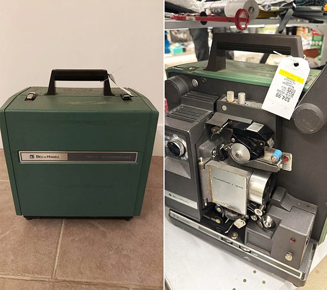 Thanh lý Máy chiếu phim cổ Bell & Howell 16mm Filmosound - Đạo cụ vintage
