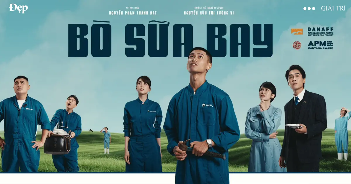 Dự án điện ảnh "Bò Sữa Bay" chốt ngày ra rạp: Sự kết hợp giữa yếu tố kỳ ảo, hoài cổ và dàn sao trẻ